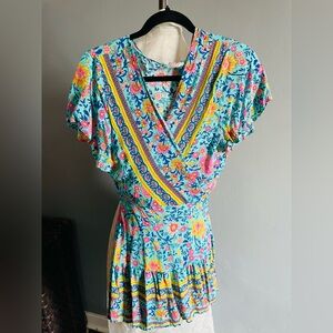 2 Floral Wrap Dresses